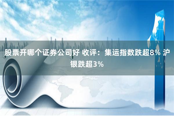 股票开哪个证券公司好 收评：集运指数跌超8% 沪银跌超3%